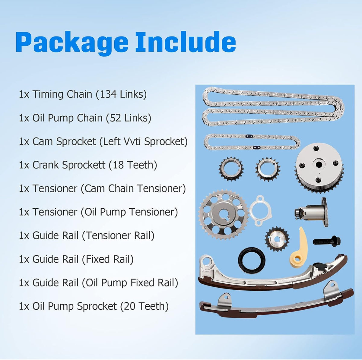 Timing Chain Kit for Toyota Scion 2.4L 2.0L K20524