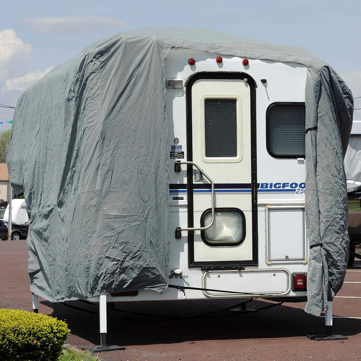 Truck Camper Cover Gray Polypropylene S2514
