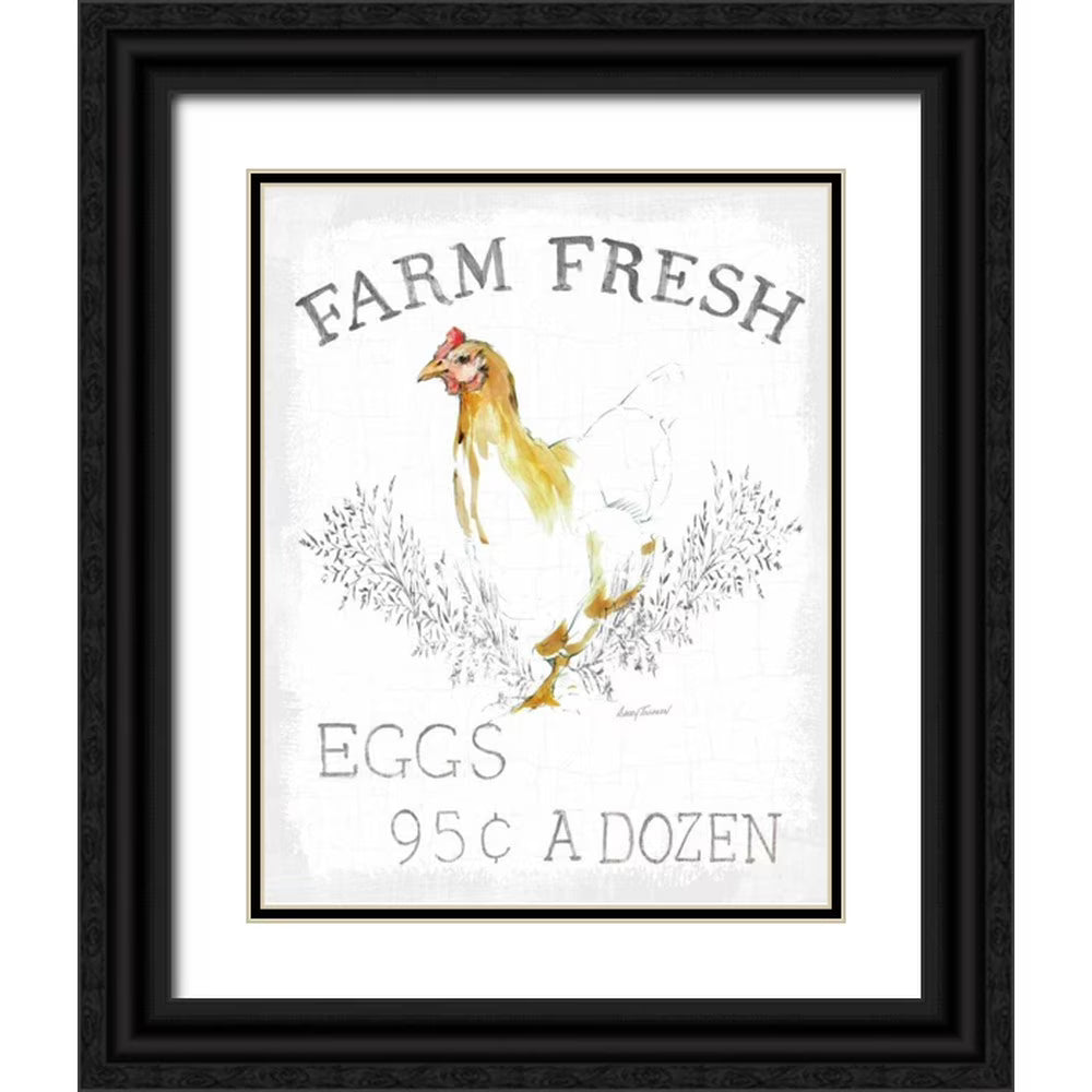 Black Ornate Wood Framed Art Print T386716