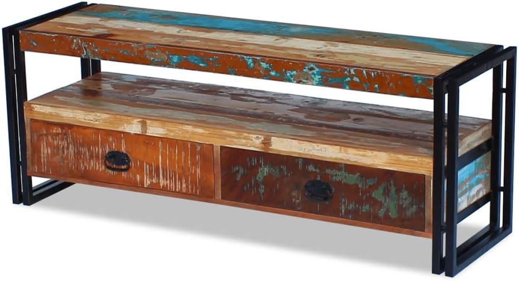 Solid Reclaimed Wood TV Cabinet P346757