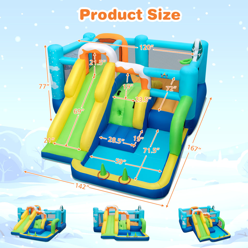 7-in-1 Kids Inflatable Bounce Castle I397
