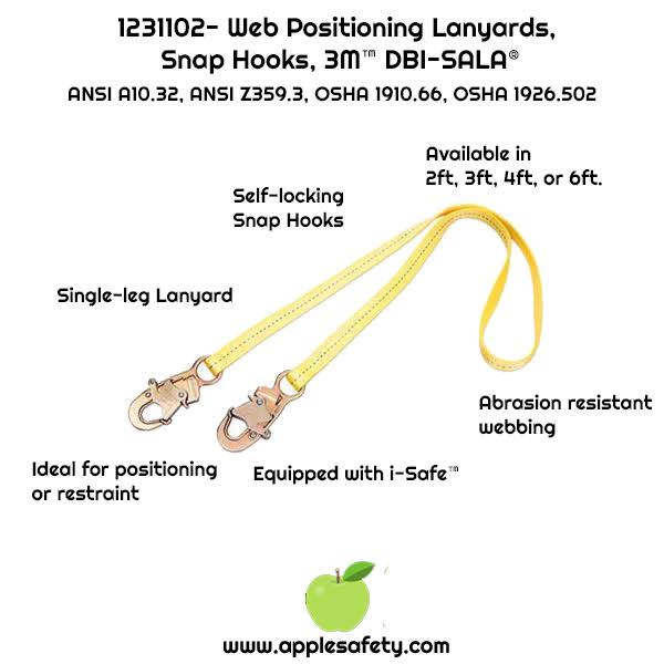 Sala Web Positioning Lanyard 4 Feet C528