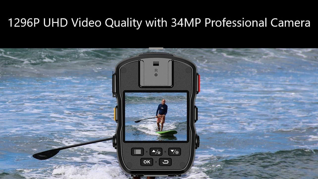 Body Camera with Audio, 2 Inch Display, Night Vision, Waterproof, Shockproof M21827