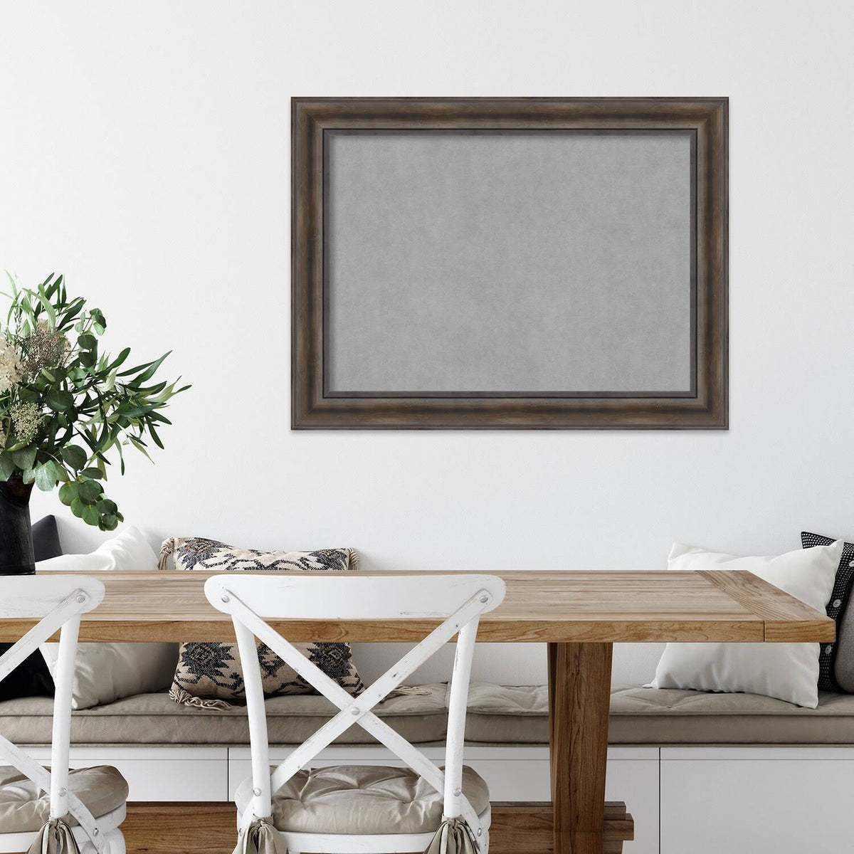Rustic 34 inch x 26 inch Framed Magnetic Board M45005