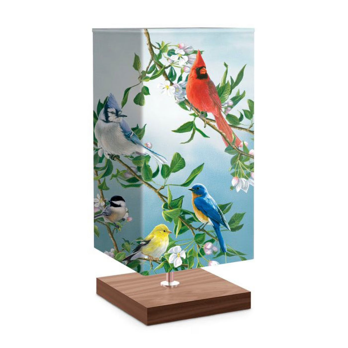 Treetop Friends Songbird Art Table Lamp 14.5-inches V501460