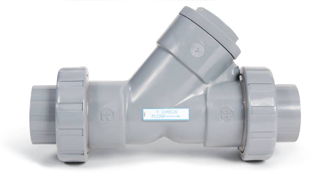 True Union Y Check Valve, PVC, 1-1/4 in. F568