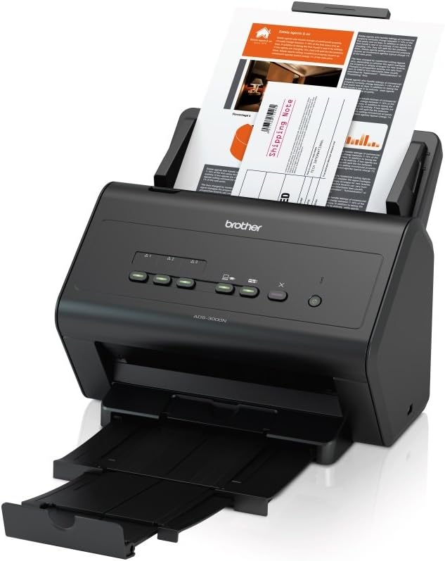 Black Network Document Scanner B269536
